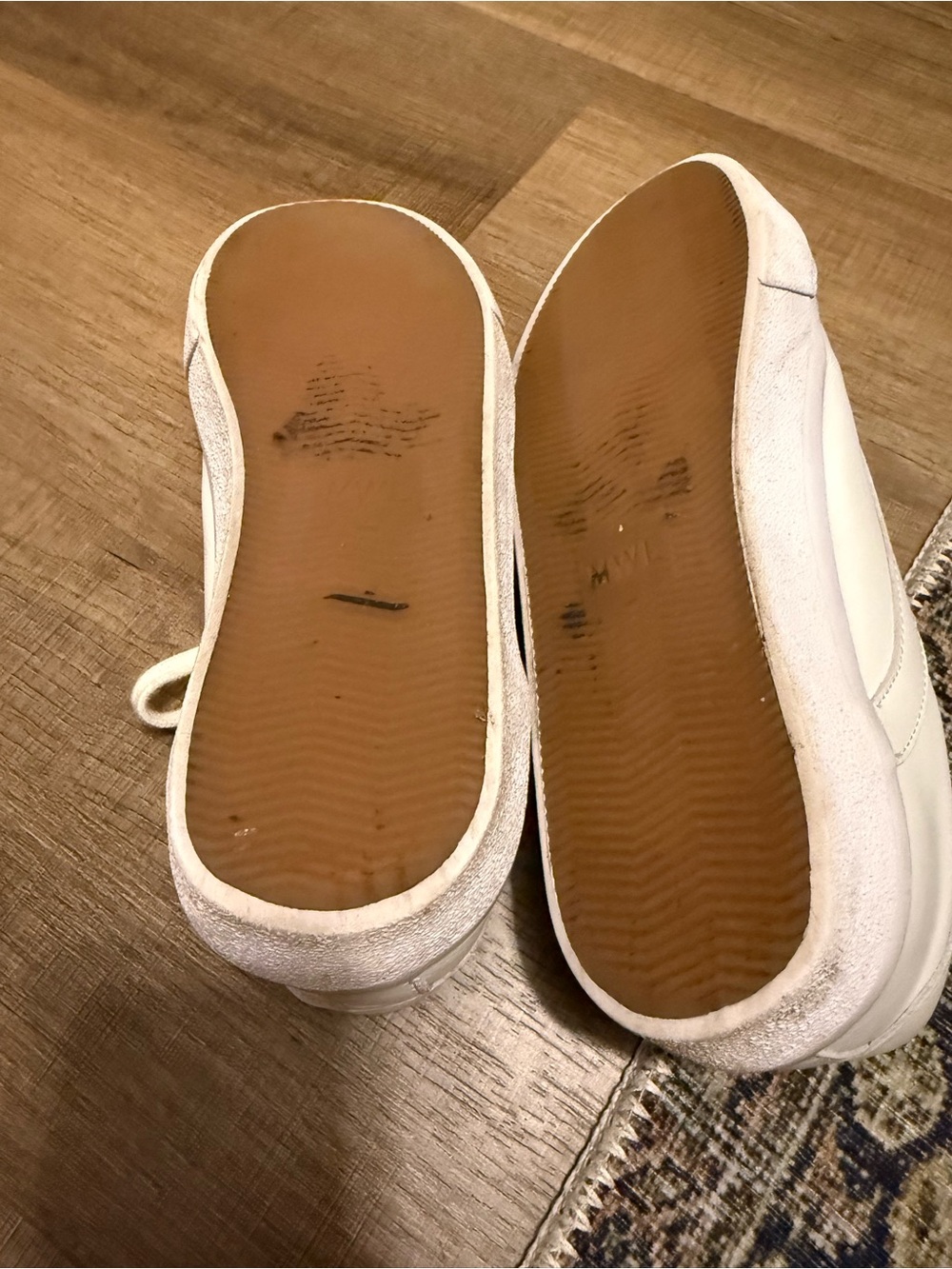 Madewell Cream White Low-Top Leather Sneakers - Picture 4 of 5